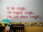 In The Jungle Wall Decal