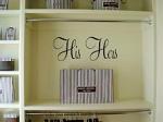 His and Hers Wall Decal