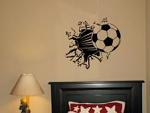 Balls Bursting From Wall Wall Decal