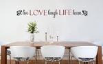 Love Life Live Laugh Learn Wall Decal