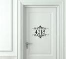 Flourish House Numbers Wall Decal