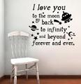 Love You Infinity And Beyond Wall Decal