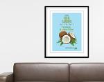 Coconut Wedding Print
