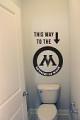 This Way Ministry of Magic Wall Decal