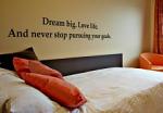 Pursuing Your Goals Wall Decal