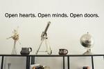 Open Hearts Wall Decal
