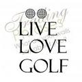 Love Golf Wall Decal