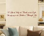 Way Truth Life Wall Decal