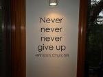 Never Give Up Wall Decals