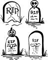 Gravestones | Halloween Decals