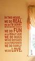In This Home Rectangle Wall Decal