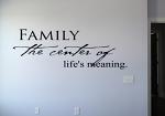 Family Center Life's Meaning Wall Decal