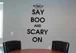 Say Boo and  Wall Decal