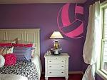 Volleyball Outline Wall Decal