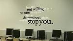 Determined To Learn Wall Decal