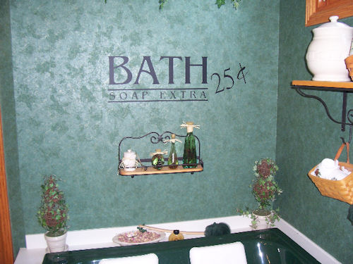 Bath 25 Cents Wall Decal