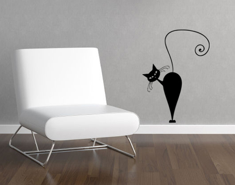 Cattitude 4 Wall Decal