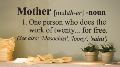 Mother Definition Funny Wall Decal