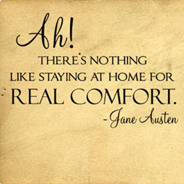 Real Comfort Jane Austen  Wall Decals