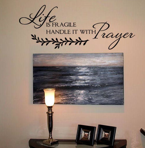 Life is Fragile Wall Decals