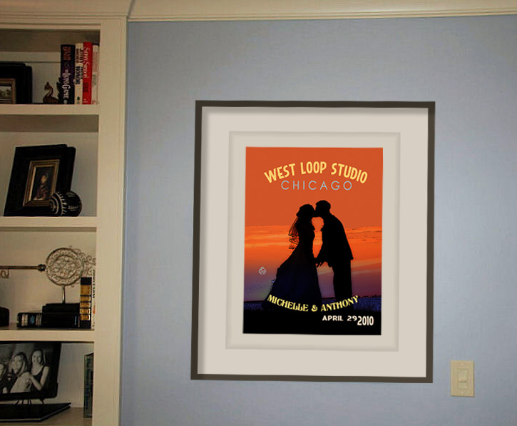 Sunset Kiss Wedding Print