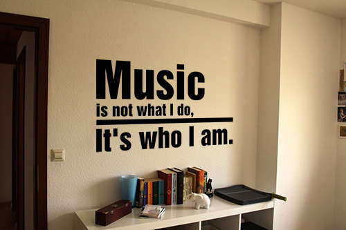 Music... Who I Am Wall Decal