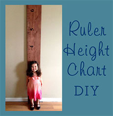 Ruler Height Chart Decal 
