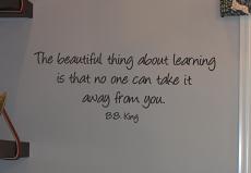 Beautiful Thing About Learning Wall Decal
