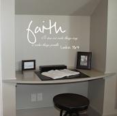 Faith Makes Things Possible Wall Decal