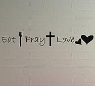 Eat Pray Love Image Wall Decal Item