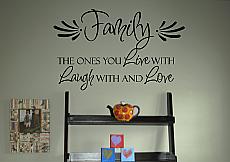 Family Live Laugh Love Wall Decal