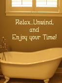 Relax Unwind Wall Decal