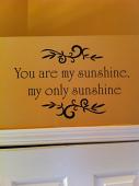 You Are My Sunshine My Only Sunshine Wall Decals