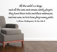World's A Stage Wall Decal