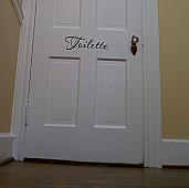 Toilette Wall Decal