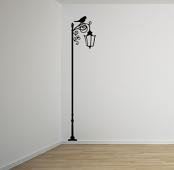 Wrought Iron Lamp Post Wall Decal