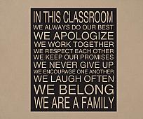 In This Classroom Wall Decal