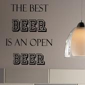 Open Beer Wall Decal 
