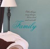 Begin And End With Family Wall Decal