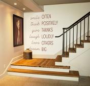 Smile, Think, Laugh Wall Decal