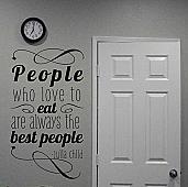 People Who Eat Wall Decal