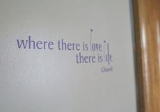 Ghandi  Love & Life | Wall Decals