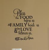 Food Family Love Wall Decal