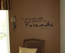 I Get By Wall Decal