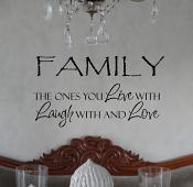 Family Live Laugh Love Wall Decal