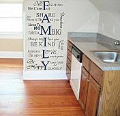 Family Values Wall Decal