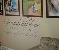 Grandchildren Complete Life's Circle Wall Decal