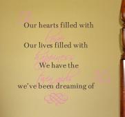Our Hearts Wall Decals