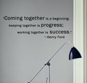 Henry Ford Quote Wall Decal 