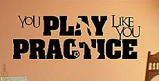 Play Practice Soccer  Wall Decals